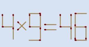 ¿Eres capaz de mover dos cerillas para resolver correctamente esta ecuación matemática?